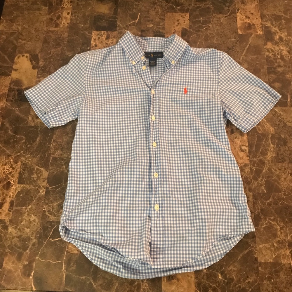 Ralph Lauren Boys button down shirt size L 14-16